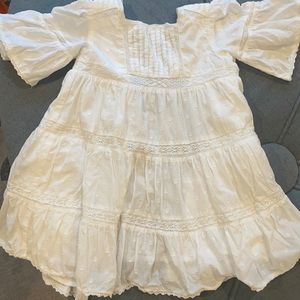 White toddler dress